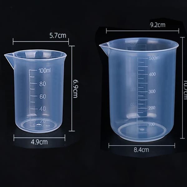 2st Bägare Set Graduated Beaker Lab Bägare