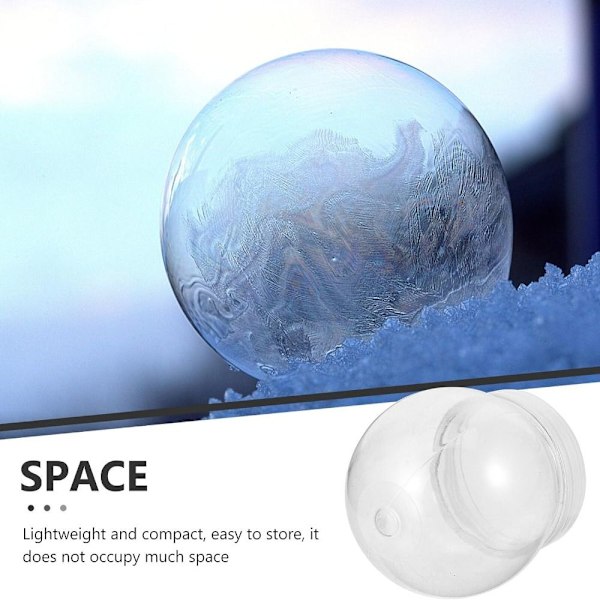 5 STK Clear Water Globe Jar Plastic Snow Globe Flaske Candy