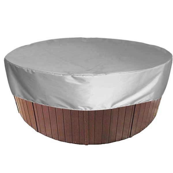Pyöreä kylpyammeen cover uima-altaan cover SILVER 200X30CM Silver 200X30cm