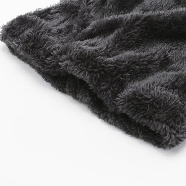 Stickad halsduk tjock halsring SVART black