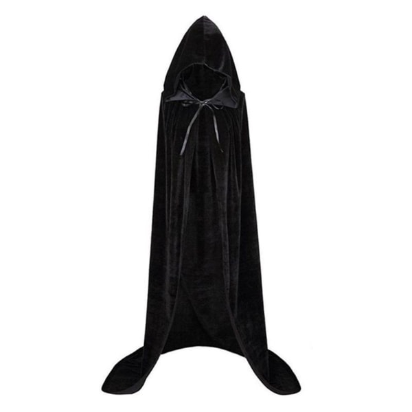 Velvet Cloak Cape Ghost Capes SVART black