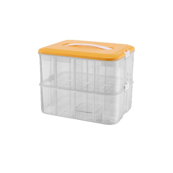 Legetøj Opbevaringsboks Diverse Beholder ORANGE 2 LAG 2 LAG Orange 2 layer-2 layer