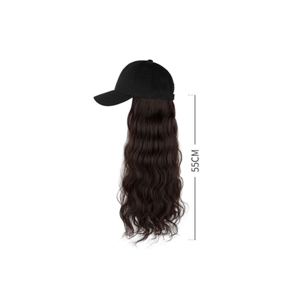 Connect Wig Justerbar LYSEBRUN SORT HUE SORT HUE light brown Black hat-Black hat