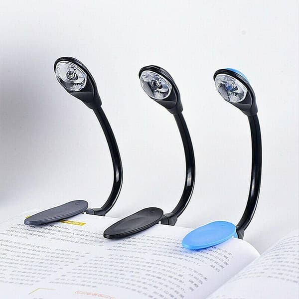 Clip On Lamp Book Vaaleanharmaa Grey
