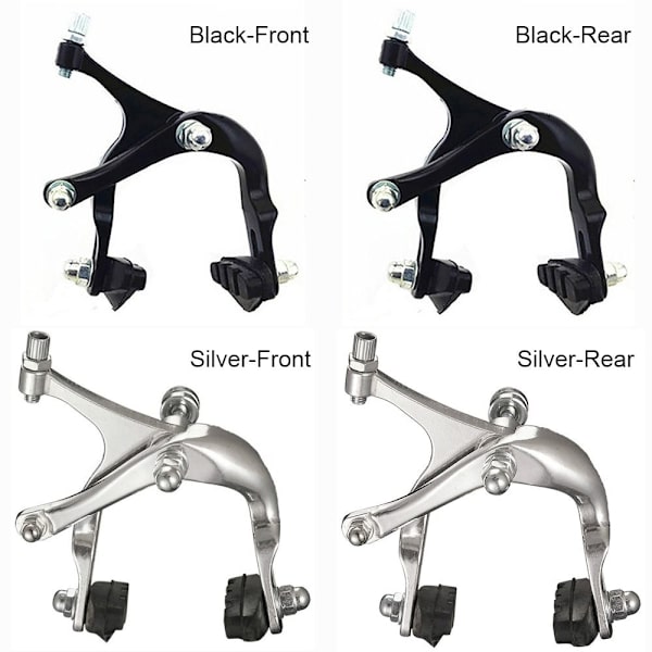 Cykel Skivbroms V-form SVART FRAMFRAM black front-front