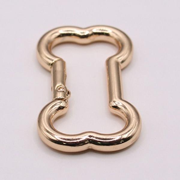2 stk Spring Ring Spænder Karabinhagepunge Håndtasker SORT 28X49MM Black 28x49mm