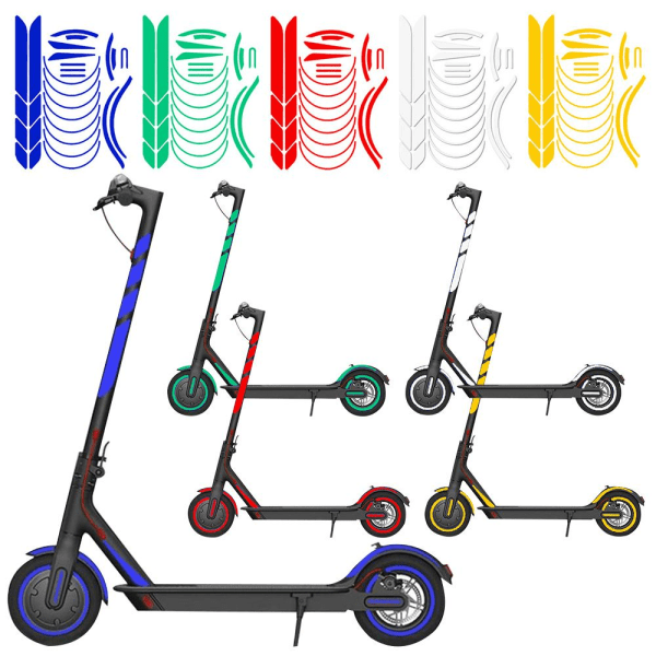 Reflekterande klistermärken för Xiaomi Mijia M365 skoter blå