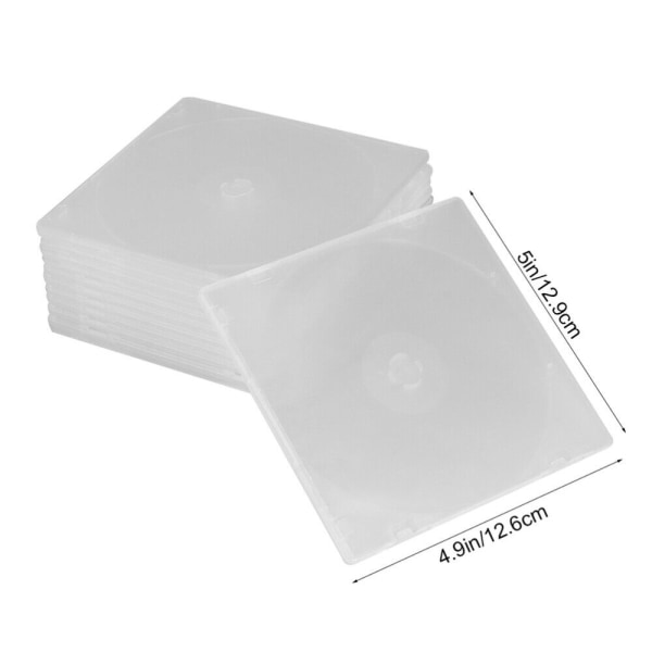 20 kpl CD- case Square PP Box Pehmeä kumilaatikko 20Pcs