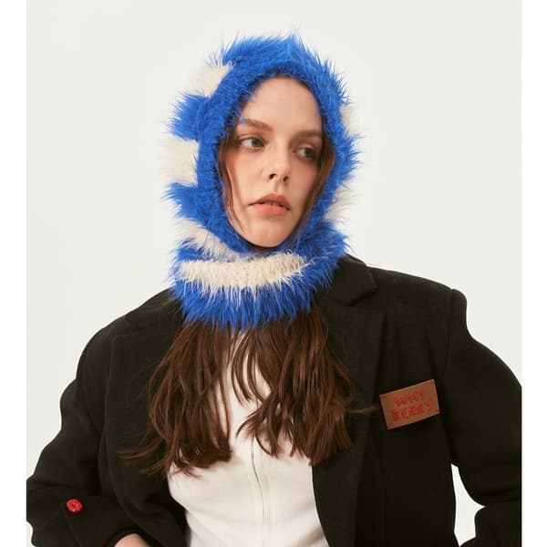 Neulottu hattu Balaclava Hat RUSKEA Brown
