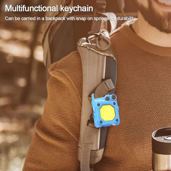Mini taskulamppu Ladattava taskulamppu MUSTA black