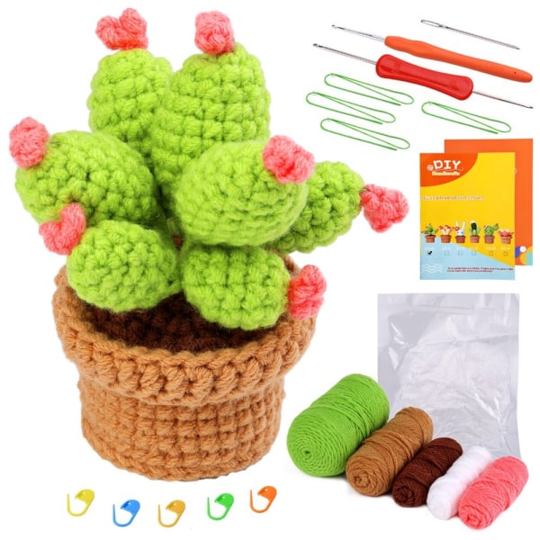 Heklesett for nybegynnere Cactus Heklesett C C C