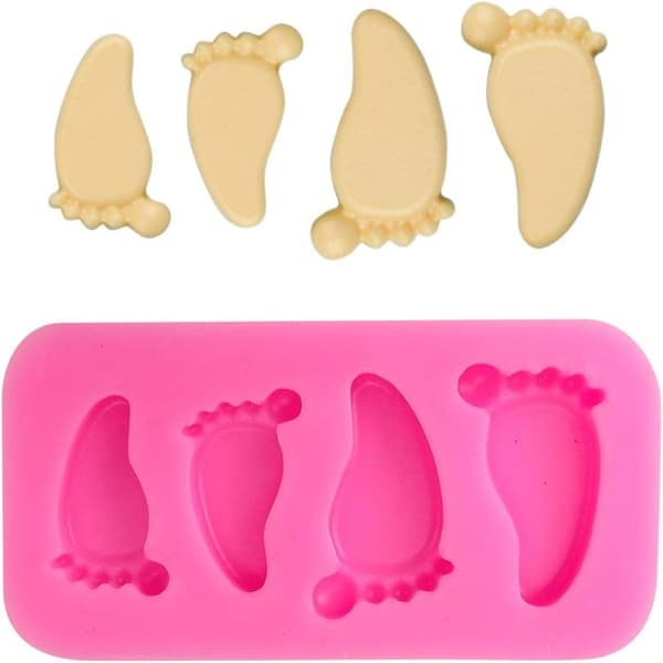 6st Söta Silikonfondant Molds Molds Molds