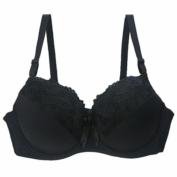 Damunderkläder Blommig BH SVART 40B 40B black 40B-40B