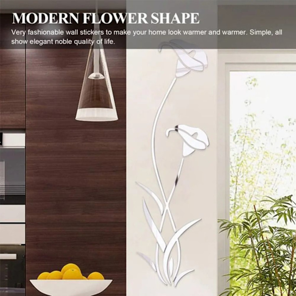 Mirror Wall Stickers Wall Decals SØLV Silver