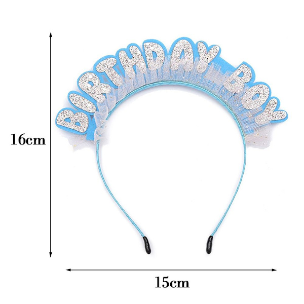 Grattis på födelsedagen Headclip Plast Hårklämmor 3 3 3