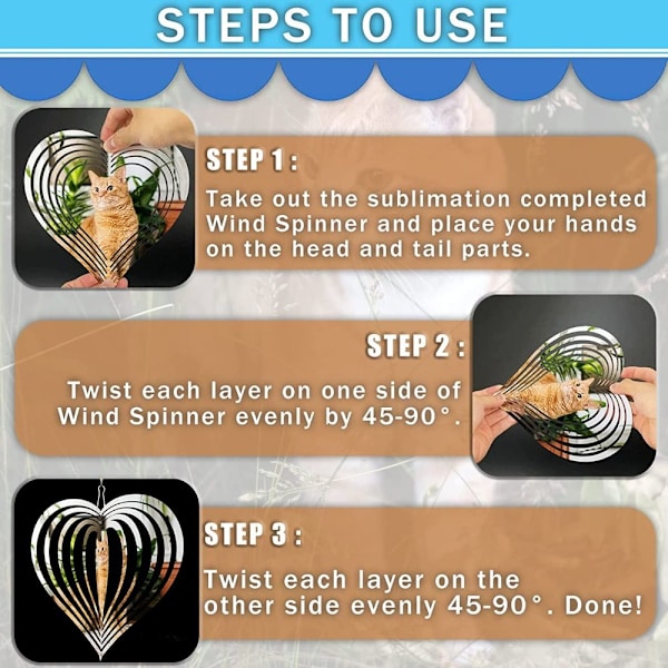 Sublimation Wind Spinner Blanks Wind Spinners 3 3 3