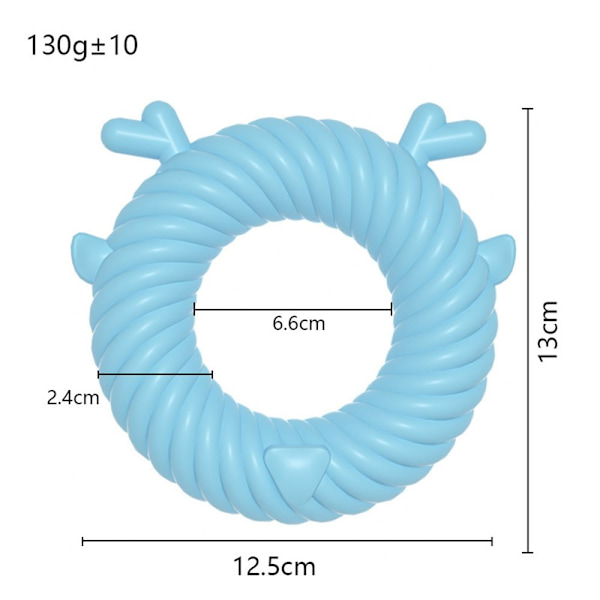 Hundtugg leksaker Rådjur Circle Shape Tandrengöring rosa