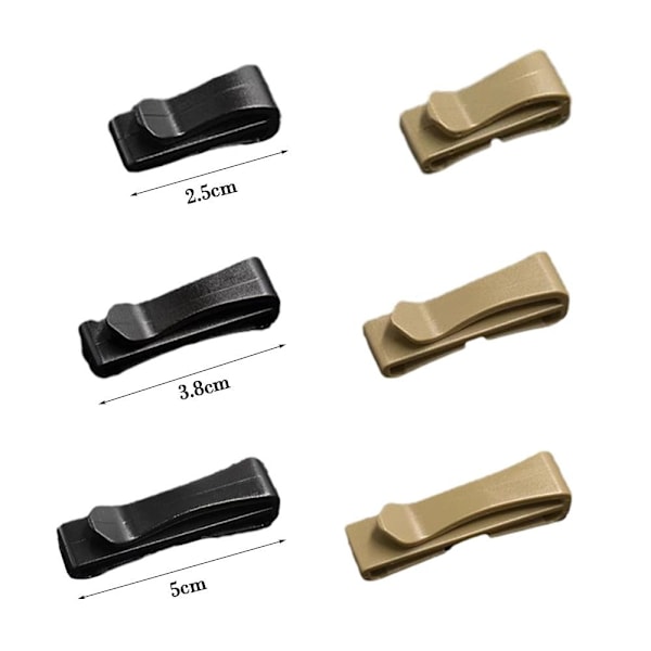 Molle Webbing Spänne Bältesklämma KHAKI 3,8CM Khaki 3.8cm