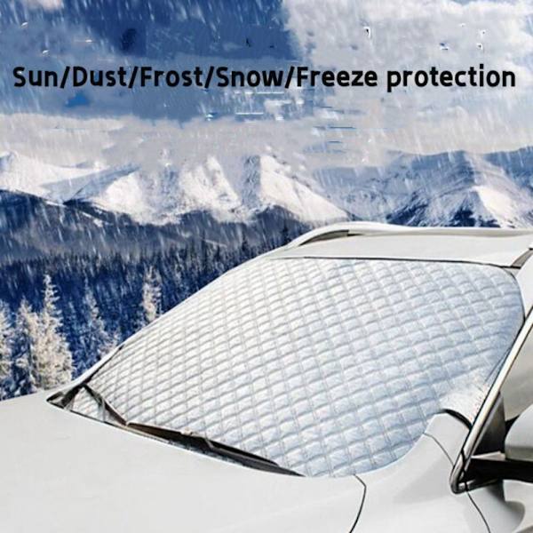 Cover Magnetisk bilskärm Frost Ice Snow Dust Protector 190cm x 95cm