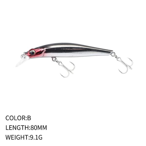 synkende Minnow Baits fiskekroker E E E