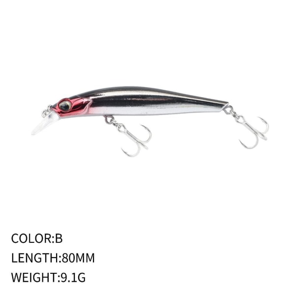 uppoava Minnow Baits Fish Hooks C C C