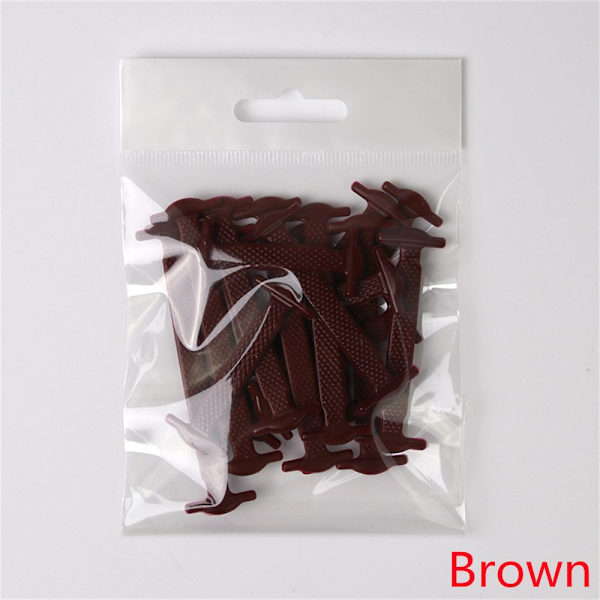 16st Skosnören Silikon BRUN brown