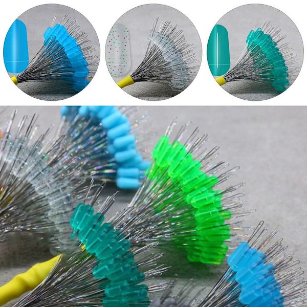 600st 100 grupper Fiskebobberpropp gummiböna MTransparent blue