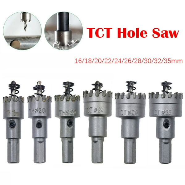 TCT-reikäsahan poranterä 18mm 18mm
