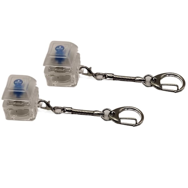 Tangentbord Clicker med LED-ljus Tangentbord Fidget Toys TRANSPARENT transparent
