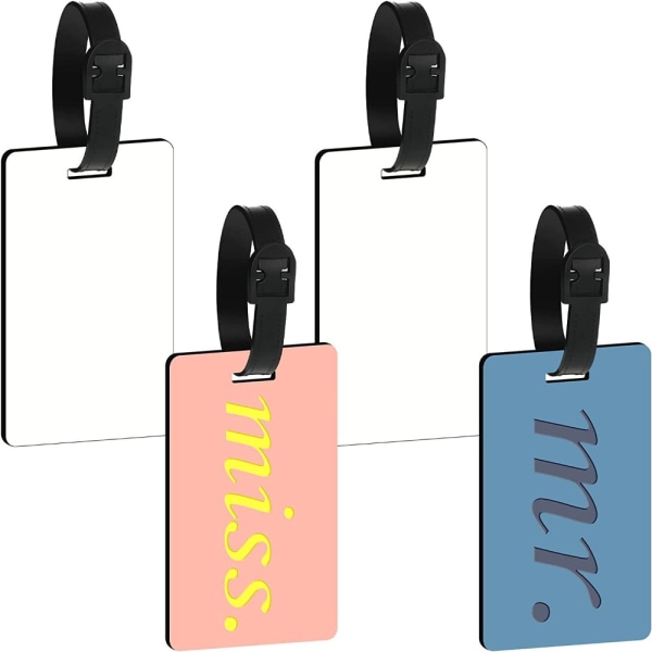 Sublimering Blank Bagasjemerker Koffertetikett Tag A2 A2 A2
