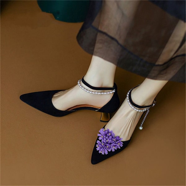 2stk Skopynt Clip Skinnende Dekorative Clips LILLA purple