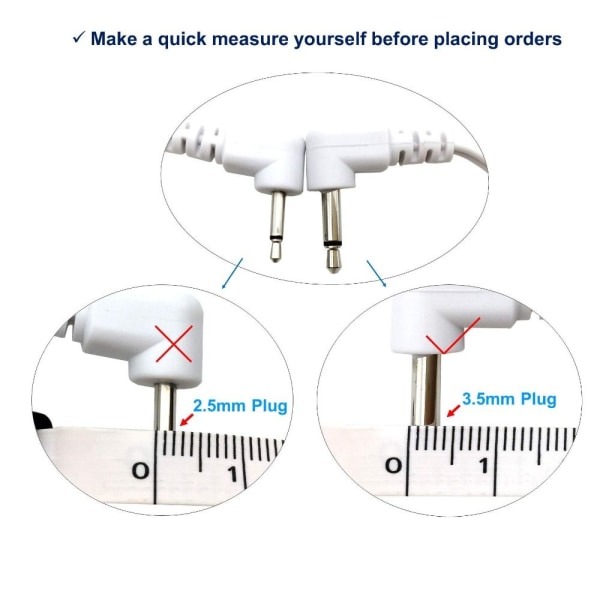 4 kpl 2-tie koneen hierontapainikekaapeli elektrodi TENS johdot 4PCS