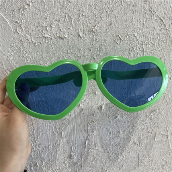 Store briller Peach Heart Briller GRØNN Green