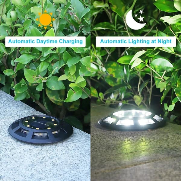 4 kpl Solar Ground Light LED aurinkolamppuja 4 KPL WHITE LIGHT WHITE 4PcsWhite Light