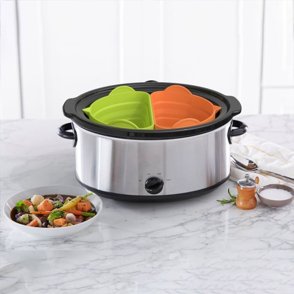 Slow Cooker Liner Slow Cooker Separator SORT&GRÅ black&grey