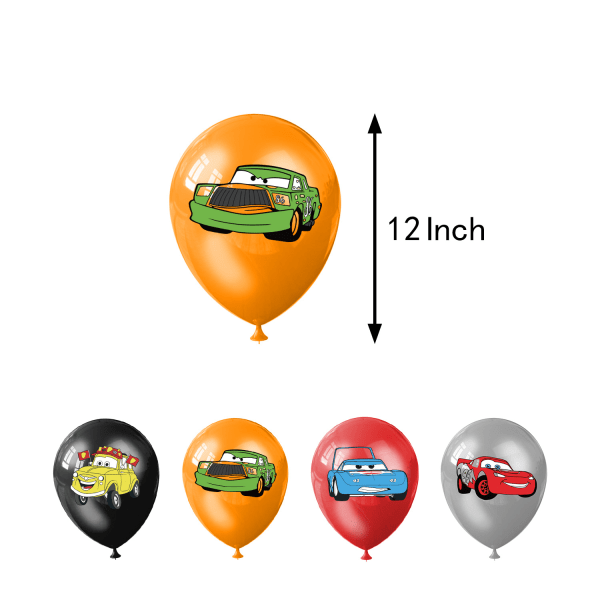 Bilmobilisering tema födelsedagsfest dekoration ballong fest