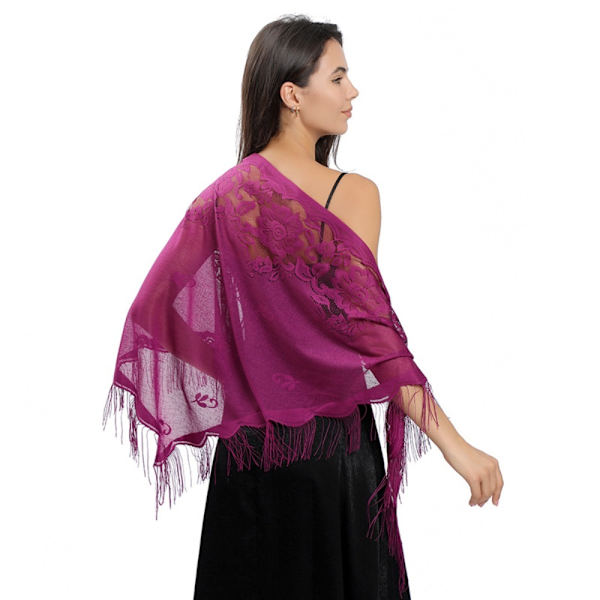 Aftenkjoler Sjal Lady Cape Wraps LILLA LILLA Purple