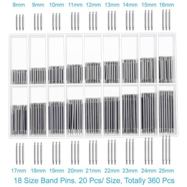 Kellonkorjaussarja Kellon tapit Jousitapit Työkalu 360Pcs