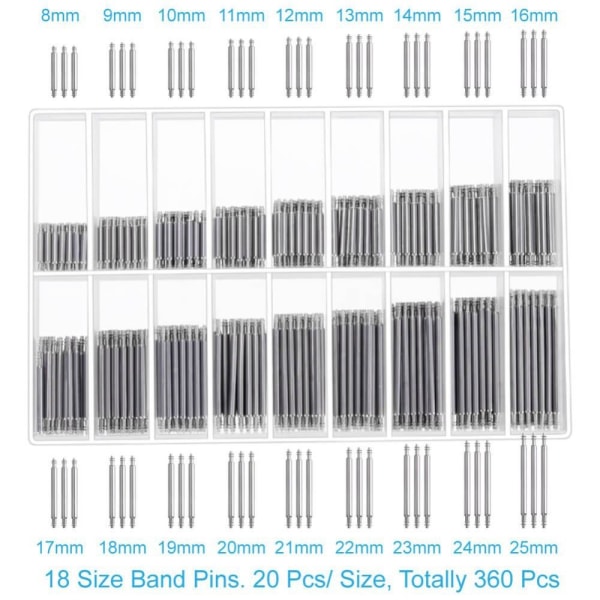 Watch korjaussarja Watch Pins Spring Bars Tool 360Pcs