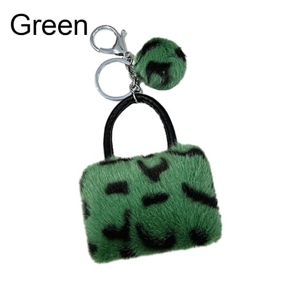 2kpl käsilaukku riipus avaimenperä Pehmo kukkaro avaimenperä VIHREÄ Green
