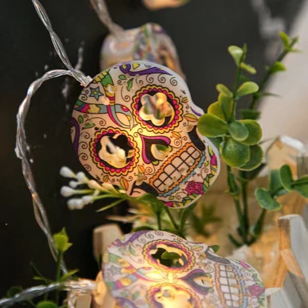 Skeleton Head LED String Lights Fairy Lights 1 1 1