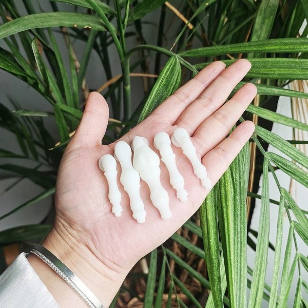 5/10PCS Skodekoration Berlocker Träsandaler dekorationer White-5pcs