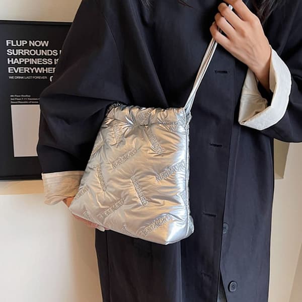 Bucket Bag Axelväska SILVER silver