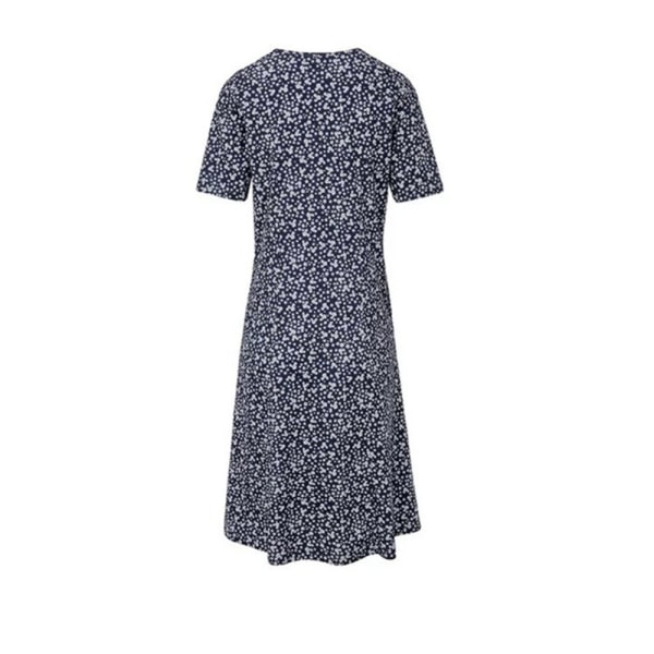 Print med kortärmad sommartryck BLÅ XL blue XL