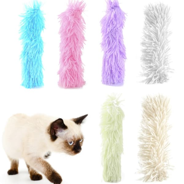3kpl Cat Chew Toy Lemmikkien itseparantava lelu HARMAA Grey