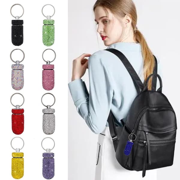 Pill Container Pocket Medicin Organizer BLÅ Blue