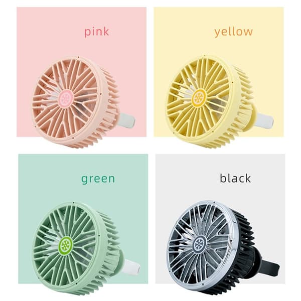 Bil Køleventilator Mini Bilventilator PINK Pink