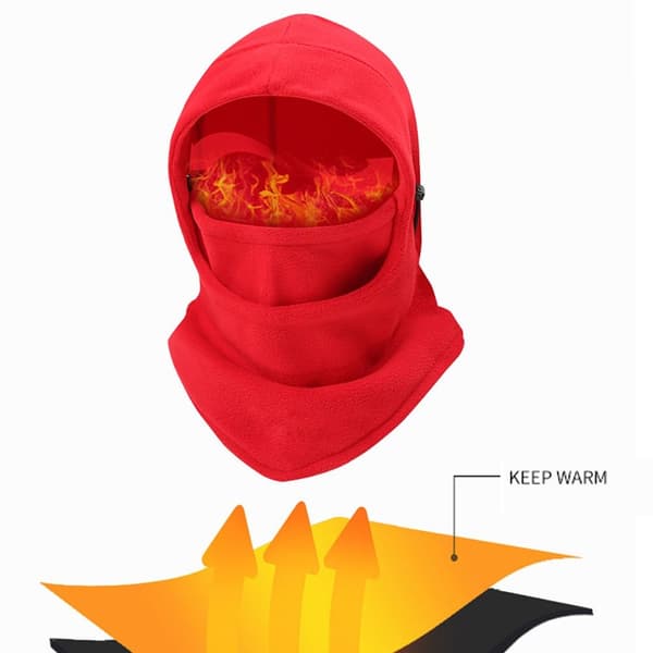 Balaclava vinterlue VINRØD wine red
