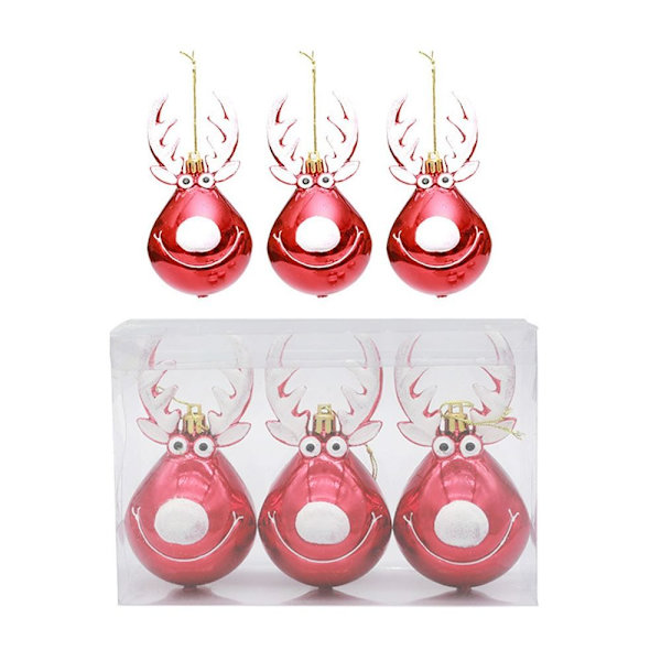 6/3 st Julhängsmycke Xmas Tree Hanging Ball 2 2 2