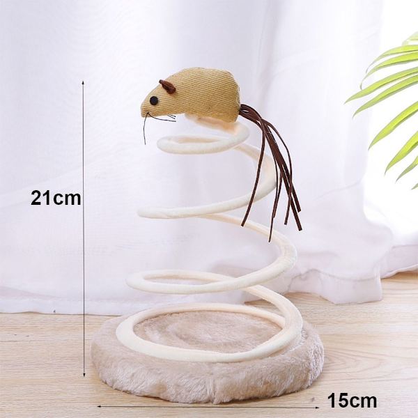 Cat Toy Spring Plate Spiral Tease Cat Toy FISK FISK Fish